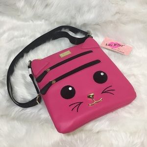 Luv Betsey Betsey Johnson Cat Face Crossbody Bag
